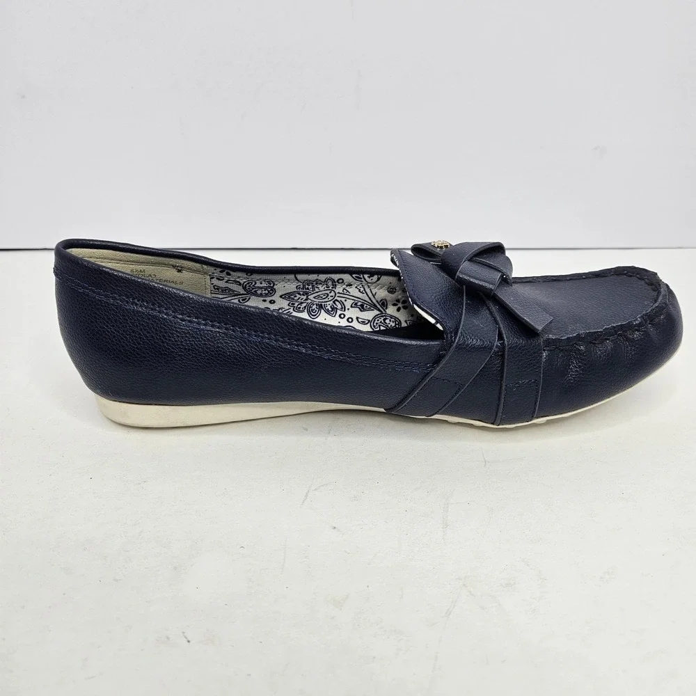 Bandolino Size 8.5M Blue Slip On Shoes Heel To‎ Toe 10